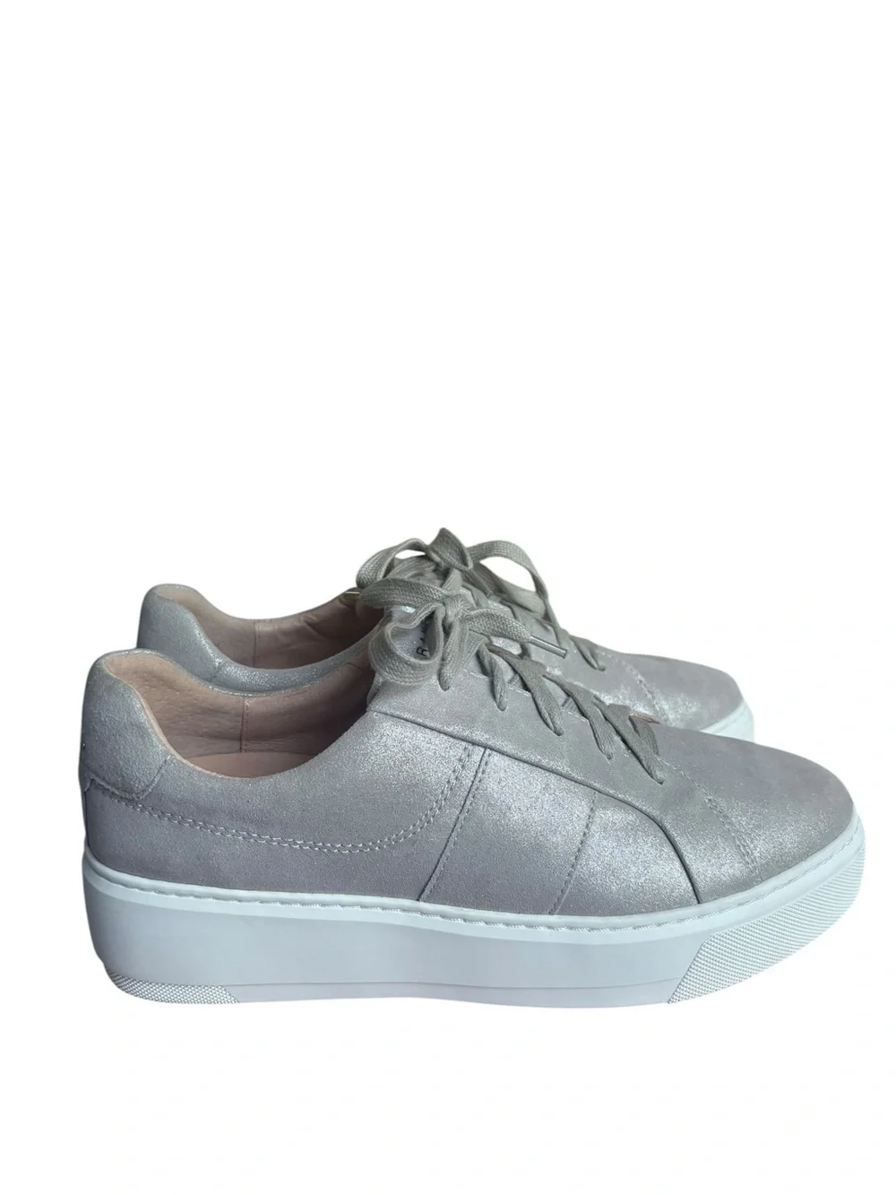 FRANKIE Riley Silver WOMEN'S SNEAKER size 9.